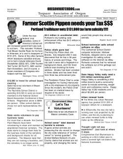 Farmer Scottie Pippen needs your Tax $$$ OREGONWATCHDOG