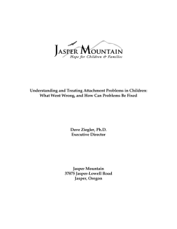 Understanding and Treating Attachment Problems in Children: