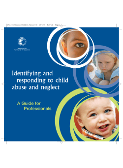 Identifying and responding to child abuse and neglect A Guide for