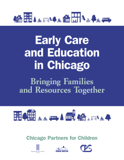 Early Care and Education in Chicago Bringing Families
