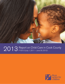 2013 Report on Child Care in Cook County