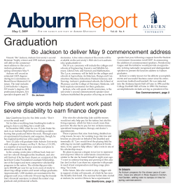 Auburn Report Graduation May 1, 2009