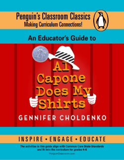 Penguin’s Classroom Classics An Educator’s Guide to Making Curriculum Connections!