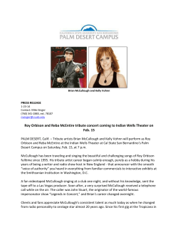 Roy Orbison and Reba McEntire tribute concert coming to Indian... Feb. 15