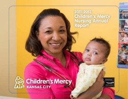 Children’s Mercy Nursing Annual Report 2011-2012