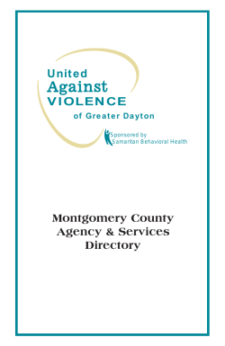 Montgomery County Agency &amp; Services Directory United