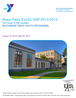 Rosa Parks ExCEL ASP 2013-2014 For Youth K-5th Grades