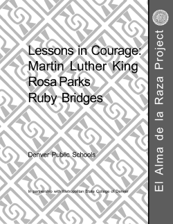 Lessons in Courage: Martin Luther King Rosa Parks Ruby Bridges