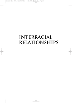 Interracial Relationships Interracial Rel. Frontmatter  2/11/04  1:51 PM  Page...