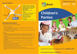 Children’s Parties 2013 14