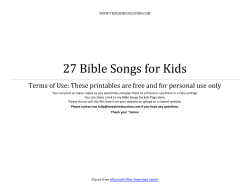 27 Bible Songs for Kids