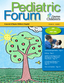 A journal of Dayton Children’s Hospital