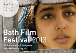 Bath Film Festival B A T H