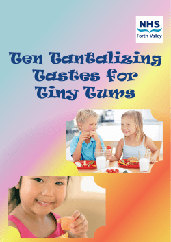 Ten Tantalizing Tastes for Tiny Tums