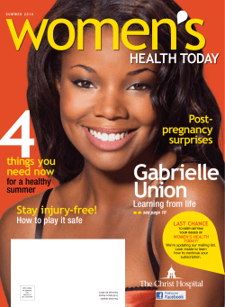 women s Gabrielle Union HEALTH TodAy