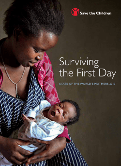 Surviving the First Day State of the World’S MotherS 2013 1