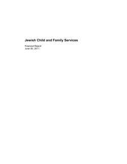 Jewish Child and Family Services  Financial Report June 30, 2011