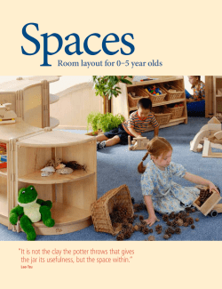 Spaces Room layout for 0–5 year olds