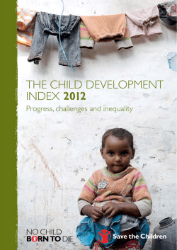 the child development index 2012 progress, challenges and inequality
