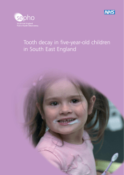 Tooth decay in five-year-old children in South East England
