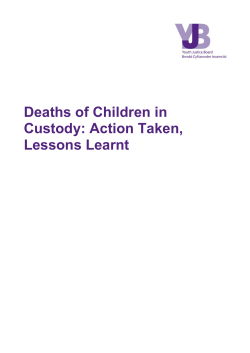 Deaths of Children in Custody: Action Taken, Lessons Learnt