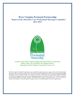 West Virginia Perinatal Partnership 2011-2012