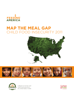 MAP THE MEAL GAP CHILD FOOD INSECURITY 2011 Child Food Insecurity in