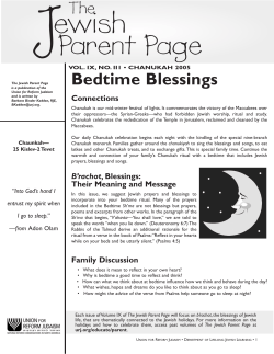 J ewish Parent Page Bedtime Blessings