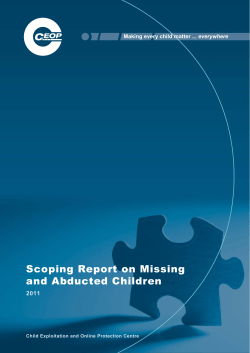 Scoping Report on Missing and Abducted Children 2011 ... everywhere