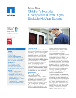 Children’s Hospital Futureproofs IT with Highly Scalable NetApp Storage Success Story