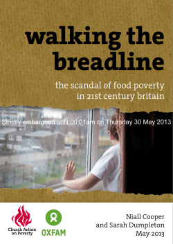 walking the breadline the scandal of food poverty in 21st century britain