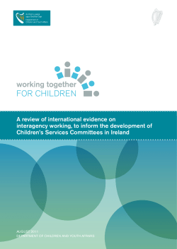 A review of international evidence on Children’s Services Committees in Ireland