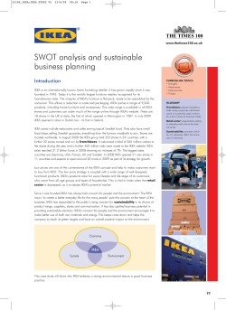 SWOT analysis and sustainable business planning Introduction