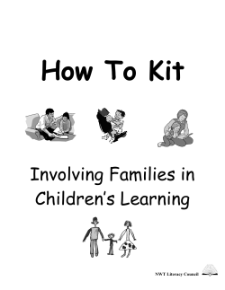 How To Kit  Involving Families in Children’s Learning