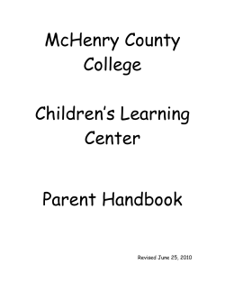 McHenry County College  Children’s Learning