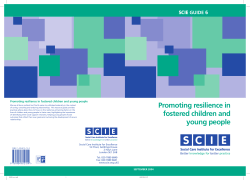 Promoting resilience in SCIE GUIDE 6