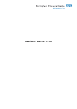 Annual Report &amp; Accounts 2013-14