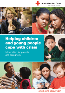Helping children and young people cope with crisis Information for parents
