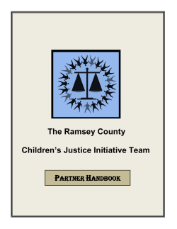 The Ramsey County  Children’s Justice Initiative Team P