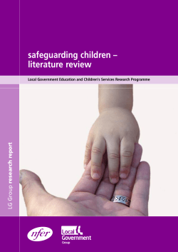 safeguarding children – literature review r p