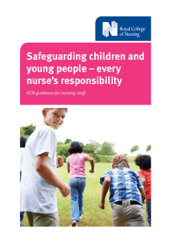 Safeguarding children and young people – every nurse’s responsibility