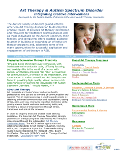 Art Therapy &amp; Autism Spectrum Disorder    Integrating Creative Interventions