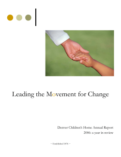 Leading the M vement for Change o