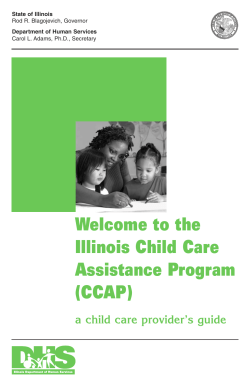 Welcome to the Illinois Child Care Assistance Program (CCAP)