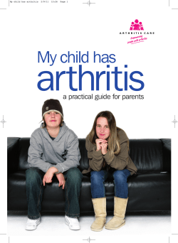 arthritis My child has a practical guide for parents
