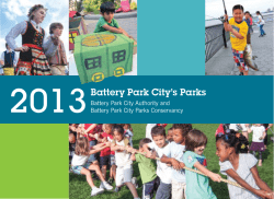 2013 Battery Park City’s Parks Battery Park City Authority and