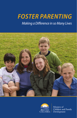 Foster Parenting Making a Difference in so Many Lives
