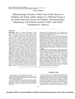 Differentiating Ulcerative Colitis from Crohn Disease in