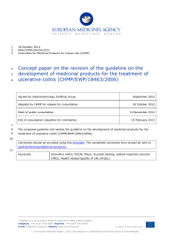 Concept paper on the revision of the guideline on the