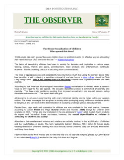 The Observer D&amp;A Investigations, Inc.